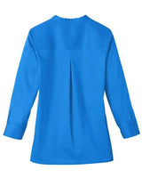 Devon & Jones DG560W Ladies' Crown  Collection Stretch Broadcloth 3/4 Sleeve Blouse #color_FRENCH BLUE