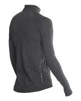 ANETIK WSFLTL0 Women's Flight Tech Quarter-Zip #color_Charcoal Heathered