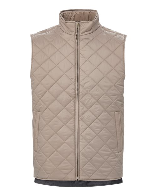 Weatherproof 207359 Vintage Diamond Quilted Vest #color_Driftwood