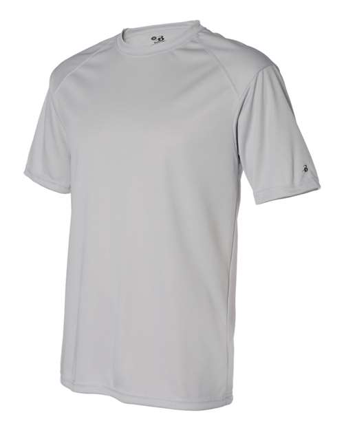 Badger 4120 B-Core Sport Shoulders T-Shirt #color_Silver