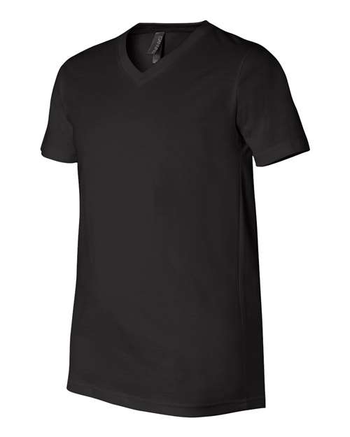 Bella + Canvas 3005 Unisex Jersey Short-Sleeve V-Neck T-Shirt #color_BLACK