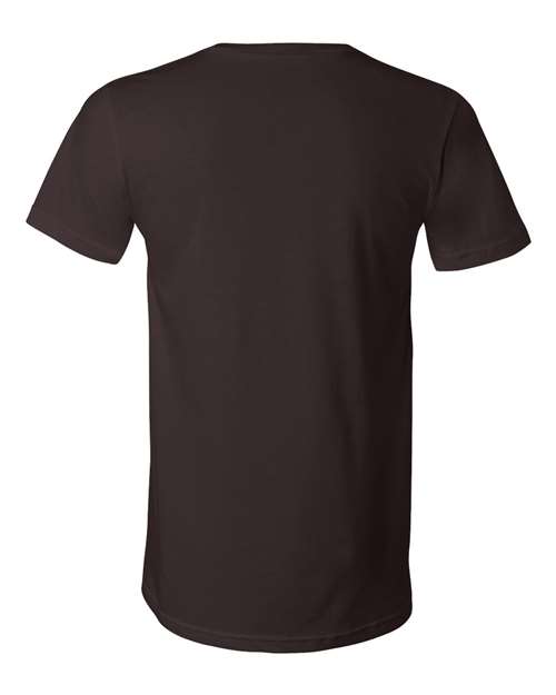 Bella + Canvas 3005 Unisex Jersey Short-Sleeve V-Neck T-Shirt #color_BROWN