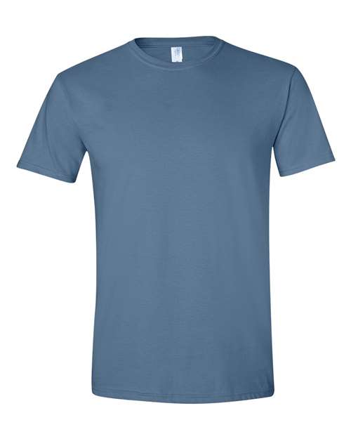 Gildan G640 Adult Softstyle 4.5 oz T-Shirt #color_INDIGO BLUE