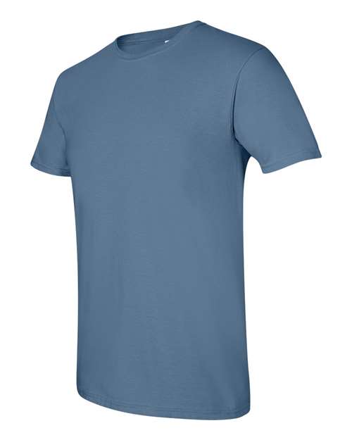 Gildan G640 Adult Softstyle 4.5 oz T-Shirt #color_INDIGO BLUE