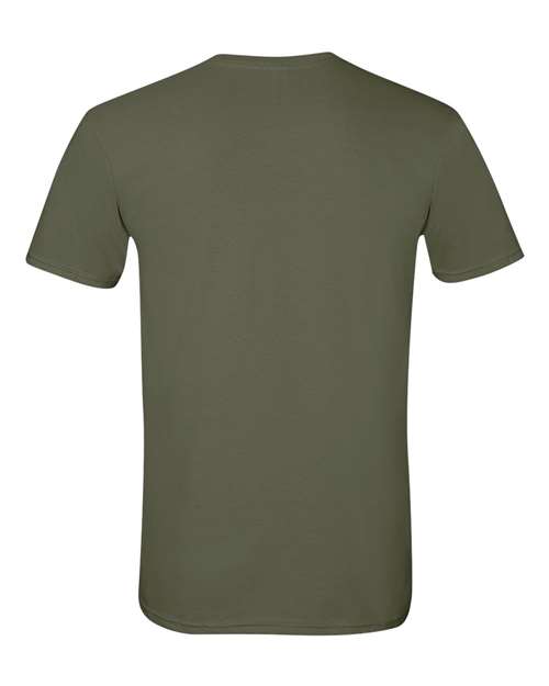 Gildan G640 Adult Softstyle 4.5 oz T-Shirt #color_MILITARY GREEN