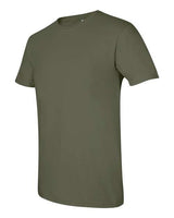 Gildan G640 Adult Softstyle 4.5 oz T-Shirt #color_MILITARY GREEN