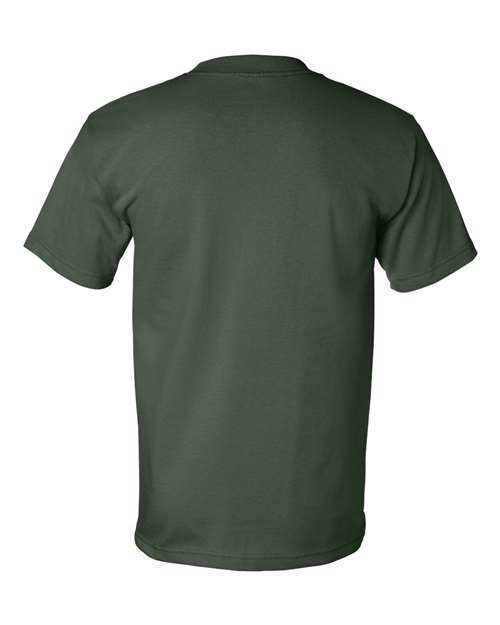 Bayside BA5100 Adult 6.1 oz., 100% Cotton T-Shirt #color_FOREST GREEN