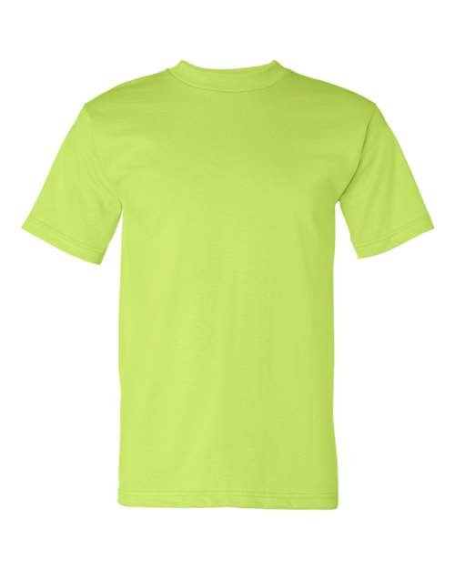 Bayside BA5100 Adult 6.1 oz., 100% Cotton T-Shirt #color_LIME GREEN
