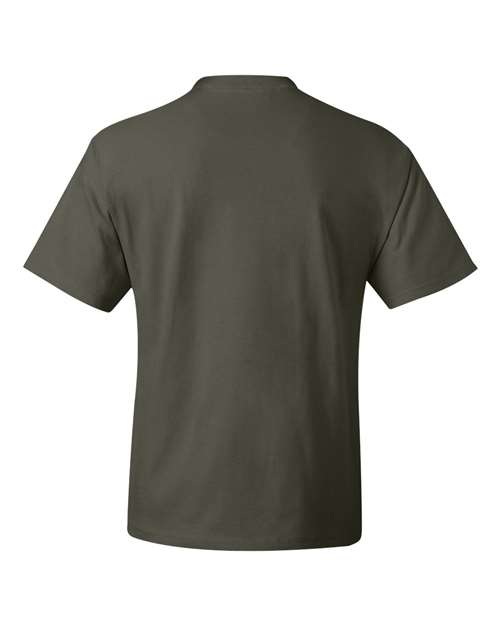 Hanes 5180 Unisex Beefy-T T-Shirt #color_FATIGUE GREEN