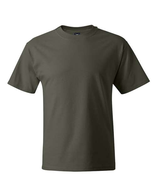 Hanes 5180 Unisex Beefy-T T-Shirt #color_FATIGUE GREEN