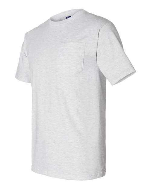 Bayside BA3015 Adult 6.1 oz., Cotton Pocket T-Shirt #color_ASH