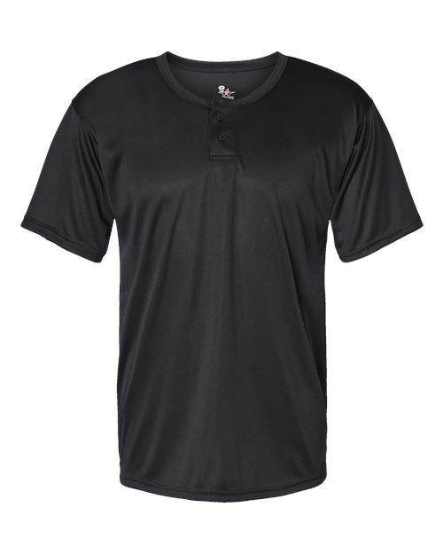 Alleson Athletic 7930 B-Core Placket Jersey #color_Black