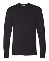 Hanes 5286 Men's ComfortSoft Cotton Long-Sleeve T-Shirt #color_BLACK