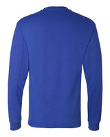 Hanes 5286 Men's ComfortSoft Cotton Long-Sleeve T-Shirt #color_DEEP ROYAL