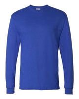 Hanes 5286 Men's ComfortSoft Cotton Long-Sleeve T-Shirt #color_DEEP ROYAL