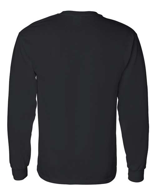 Gildan G540 Adult Heavy Cotton Long-Sleeve T-Shirt #color_BLACK