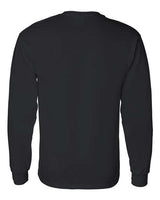 Gildan G540 Adult Heavy Cotton Long-Sleeve T-Shirt #color_BLACK