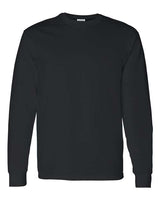 Gildan G540 Adult Heavy Cotton Long-Sleeve T-Shirt #color_BLACK