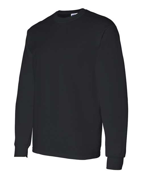 Gildan G540 Adult Heavy Cotton Long-Sleeve T-Shirt #color_BLACK