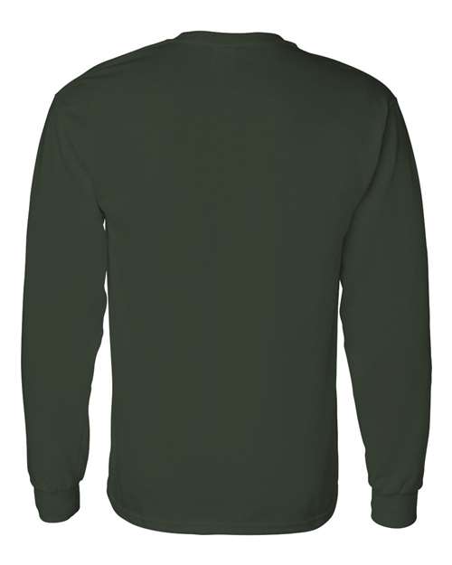 Gildan G540 Adult Heavy Cotton Long-Sleeve T-Shirt #color_FOREST GREEN