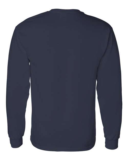 Gildan G540 Adult Heavy Cotton Long-Sleeve T-Shirt #color_NAVY