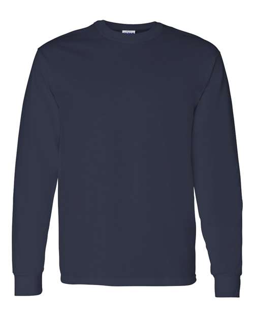 Gildan G540 Adult Heavy Cotton Long-Sleeve T-Shirt #color_NAVY