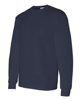 Gildan G540 Adult Heavy Cotton Long-Sleeve T-Shirt #color_NAVY