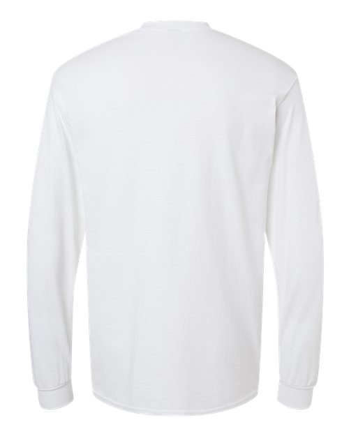 Gildan G540 Adult Heavy Cotton Long-Sleeve T-Shirt #color_WHITE