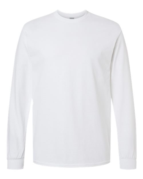 Gildan G540 Adult Heavy Cotton Long-Sleeve T-Shirt #color_WHITE