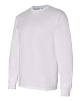 Gildan G540 Adult Heavy Cotton Long-Sleeve T-Shirt #color_WHITE