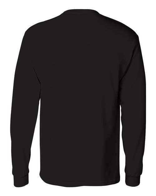 Hanes 5596 Men's Authentic-T Long-Sleeve Pocket T-Shirt #color_BLACK