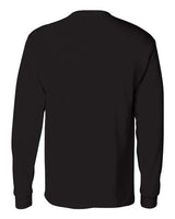 Hanes 5596 Men's Authentic-T Long-Sleeve Pocket T-Shirt #color_BLACK