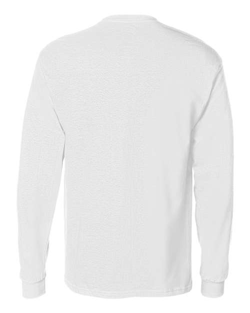 Hanes 5596 Men's Authentic-T Long-Sleeve Pocket T-Shirt #color_WHITE