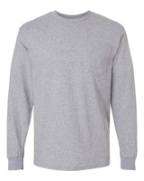 Gildan G241 Adult Ultra Cotton Long-Sleeve Pocket T-Shirt #color_SPORT GREY