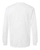 Gildan G241 Adult Ultra Cotton Long-Sleeve Pocket T-Shirt #color_WHITE
