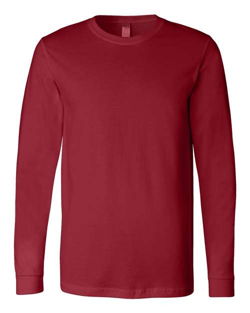 Bella + Canvas 3501 Unisex Jersey Long-Sleeve T-Shirt #color_CARDINAL