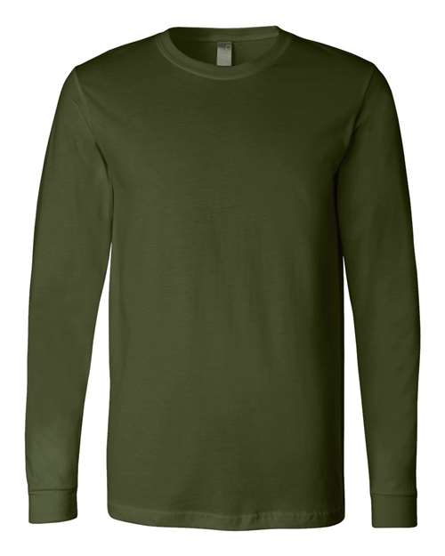 Bella + Canvas 3501 Unisex Jersey Long-Sleeve T-Shirt #color_OLIVE