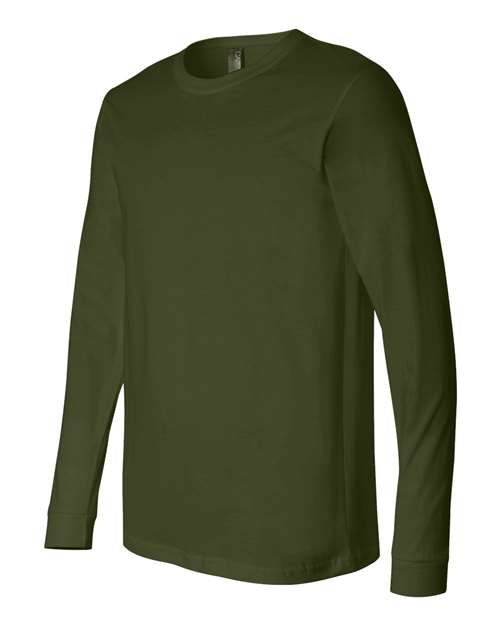 Bella + Canvas 3501 Unisex Jersey Long-Sleeve T-Shirt #color_OLIVE