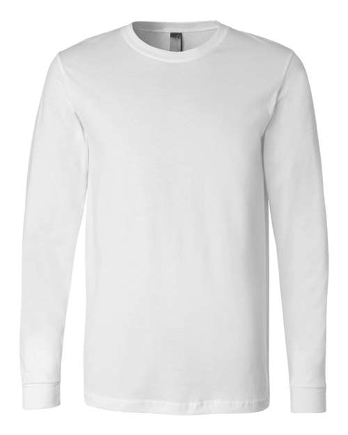 Bella + Canvas 3501 Unisex Jersey Long-Sleeve T-Shirt #color_WHITE