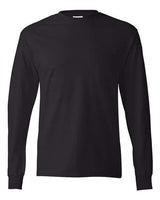 Hanes 5586 Adult Authentic-T Long-Sleeve T-Shirt #color_BLACK