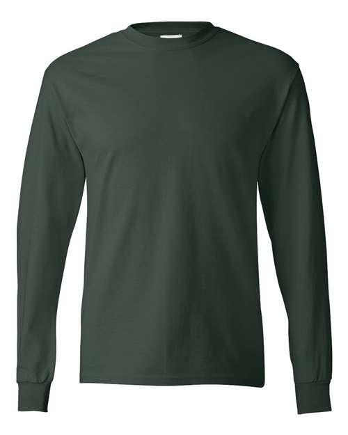 Hanes 5586 Adult Authentic-T Long-Sleeve T-Shirt #color_DEEP FOREST