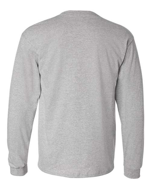 Hanes 5586 Adult Authentic-T Long-Sleeve T-Shirt #color_LIGHT STEEL