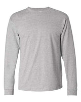 Hanes 5586 Adult Authentic-T Long-Sleeve T-Shirt #color_LIGHT STEEL
