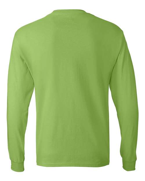 Hanes 5586 Adult Authentic-T Long-Sleeve T-Shirt #color_LIME