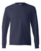 Hanes 5586 Adult Authentic-T Long-Sleeve T-Shirt #color_NAVY