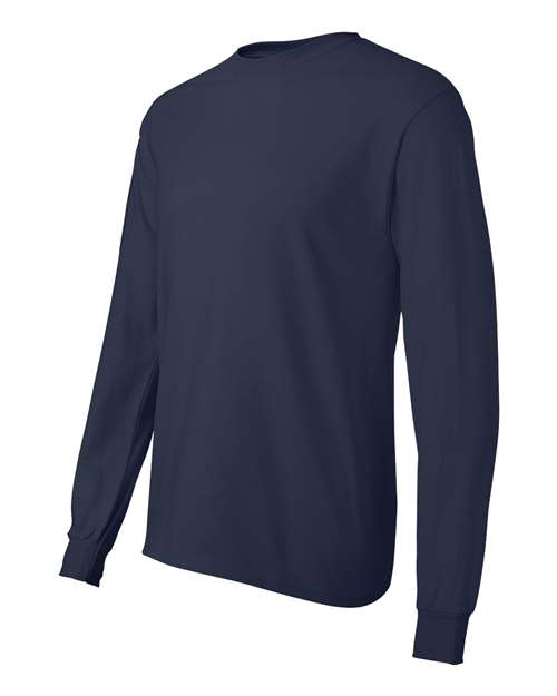 Hanes 5586 Adult Authentic-T Long-Sleeve T-Shirt #color_NAVY