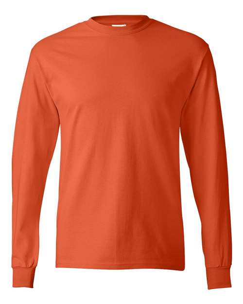 Hanes 5586 Adult Authentic-T Long-Sleeve T-Shirt #color_ORANGE