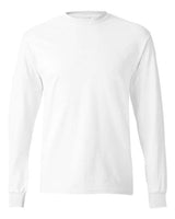 Hanes 5586 Adult Authentic-T Long-Sleeve T-Shirt #color_WHITE