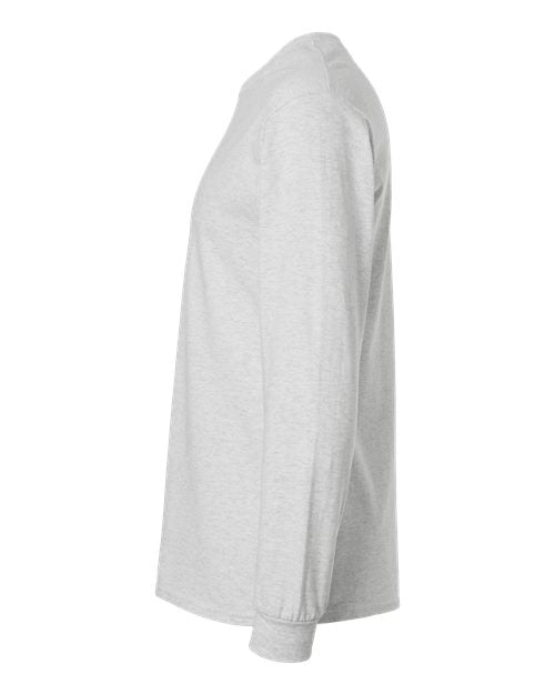 Gildan G240 Adult Ultra Cotton  Long-Sleeve T-Shirt #color_ASH GREY