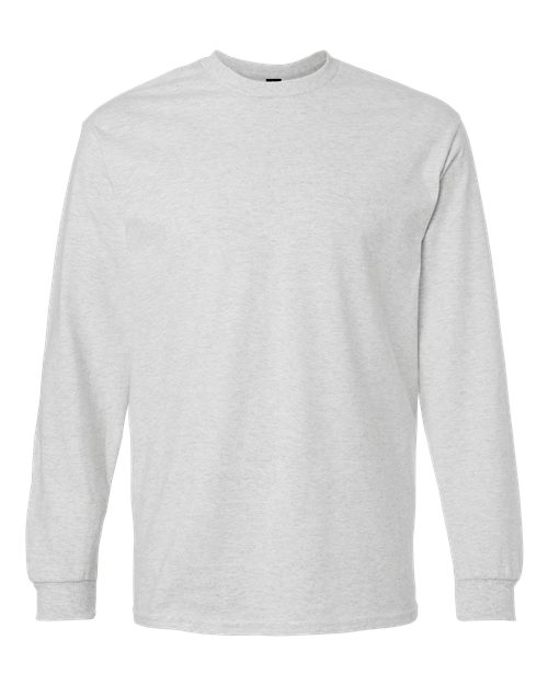 Gildan G240 Adult Ultra Cotton  Long-Sleeve T-Shirt #color_ASH GREY